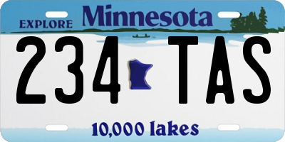 MN license plate 234TAS