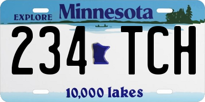 MN license plate 234TCH
