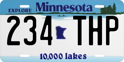 MN license plate 234THP