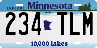 MN license plate 234TLM