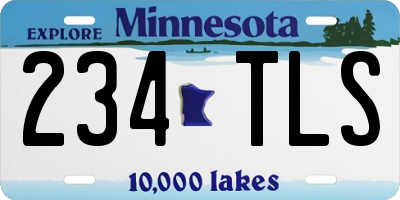 MN license plate 234TLS