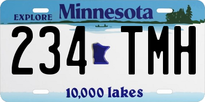 MN license plate 234TMH