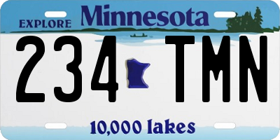 MN license plate 234TMN