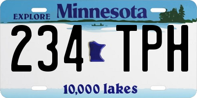 MN license plate 234TPH