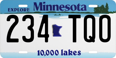 MN license plate 234TQO