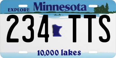 MN license plate 234TTS