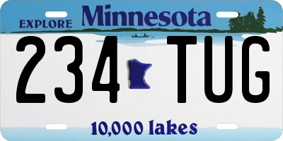 MN license plate 234TUG