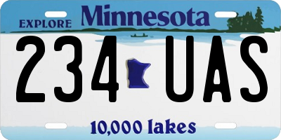 MN license plate 234UAS