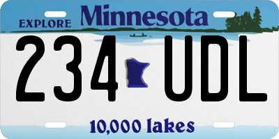 MN license plate 234UDL
