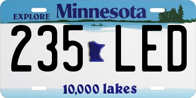 MN license plate 235LED