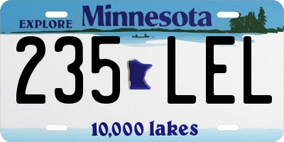 MN license plate 235LEL