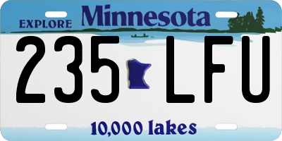 MN license plate 235LFU