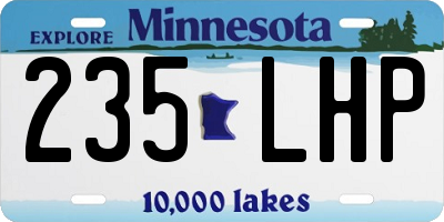 MN license plate 235LHP