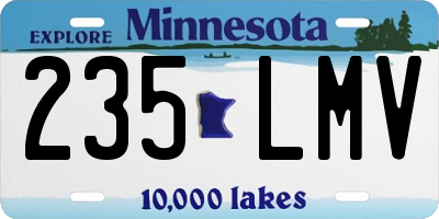 MN license plate 235LMV
