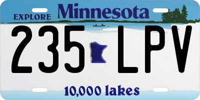 MN license plate 235LPV