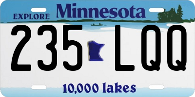 MN license plate 235LQQ