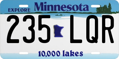MN license plate 235LQR