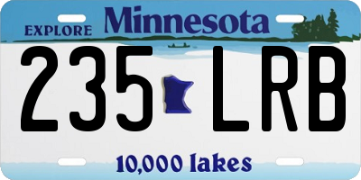 MN license plate 235LRB