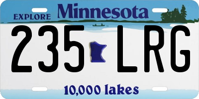 MN license plate 235LRG