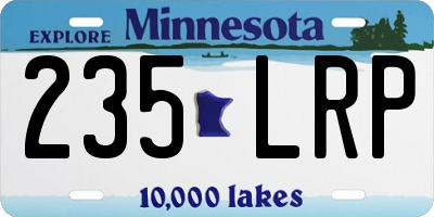 MN license plate 235LRP