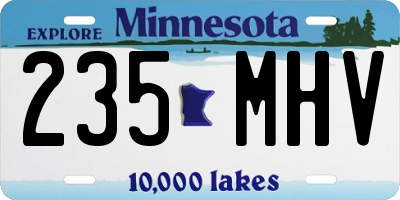 MN license plate 235MHV