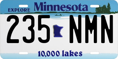 MN license plate 235NMN