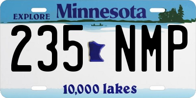 MN license plate 235NMP