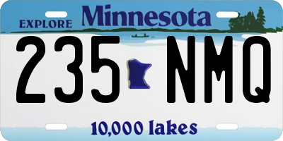 MN license plate 235NMQ