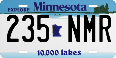 MN license plate 235NMR