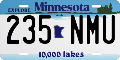 MN license plate 235NMU