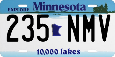 MN license plate 235NMV