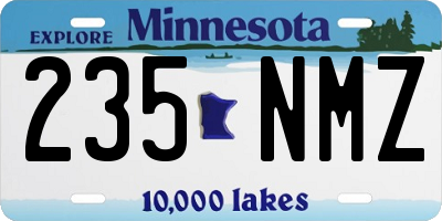 MN license plate 235NMZ