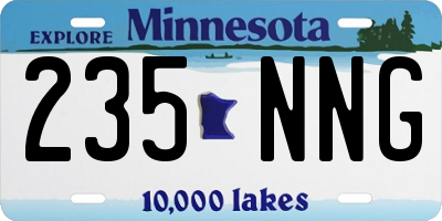 MN license plate 235NNG
