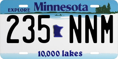 MN license plate 235NNM