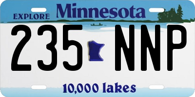 MN license plate 235NNP