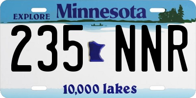 MN license plate 235NNR