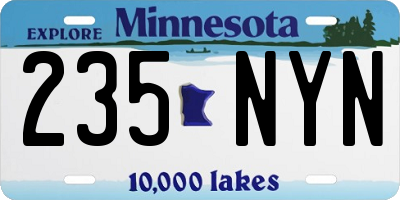 MN license plate 235NYN