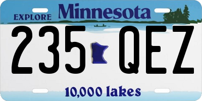 MN license plate 235QEZ