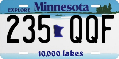 MN license plate 235QQF