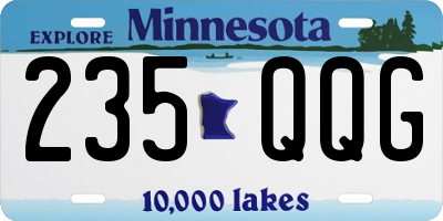 MN license plate 235QQG