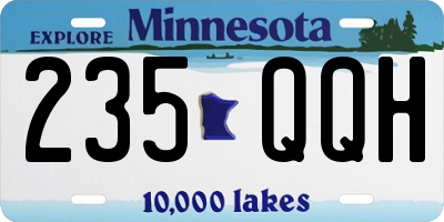 MN license plate 235QQH