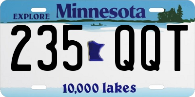 MN license plate 235QQT