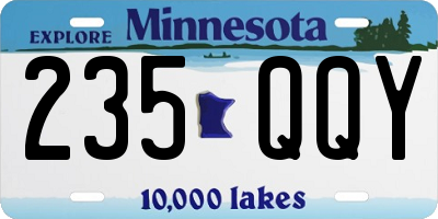 MN license plate 235QQY