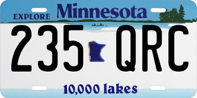 MN license plate 235QRC