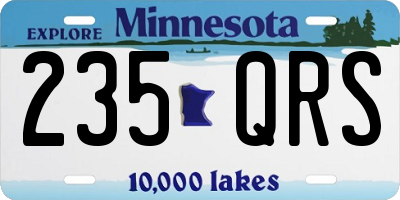 MN license plate 235QRS