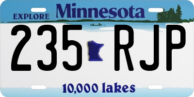 MN license plate 235RJP