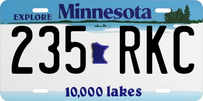 MN license plate 235RKC