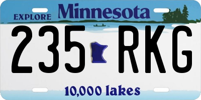 MN license plate 235RKG