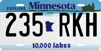 MN license plate 235RKH