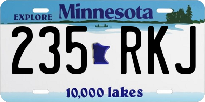 MN license plate 235RKJ